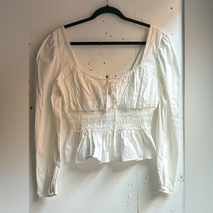 WAYF white blouse via ShopBop